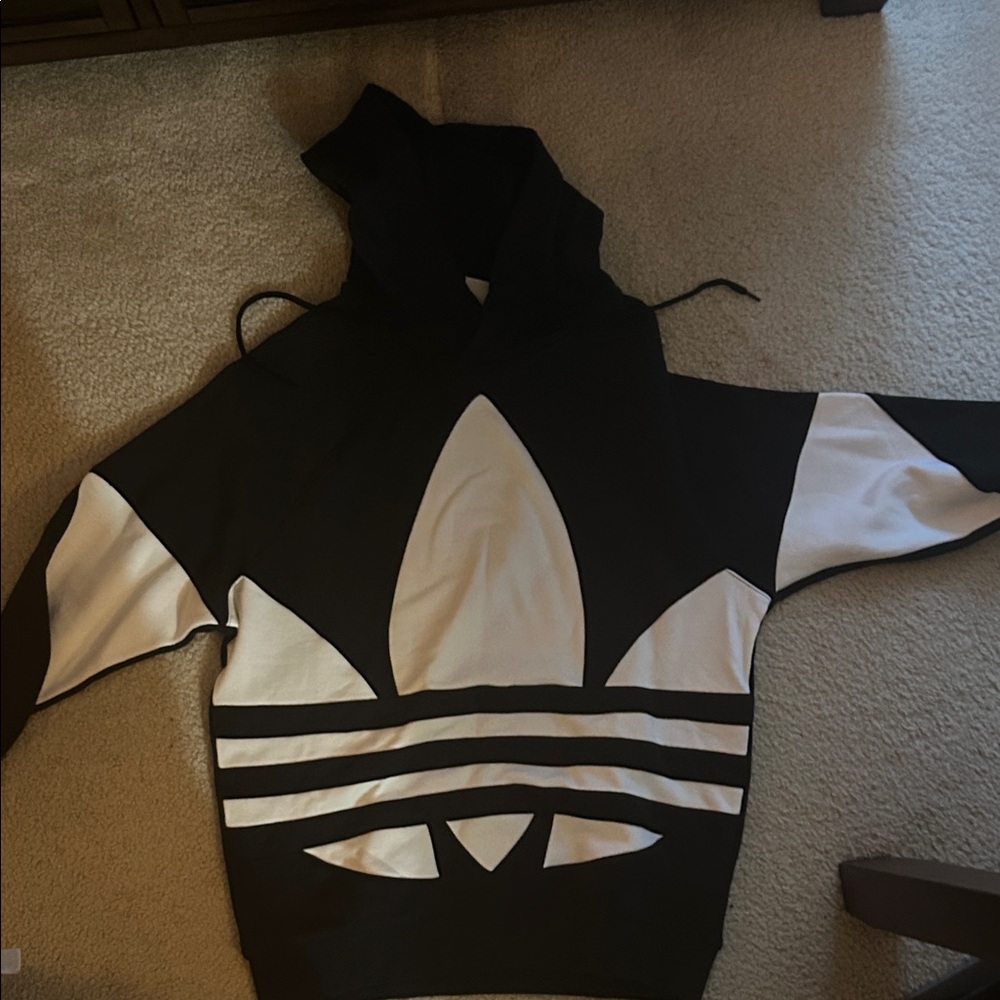 Adidas Monochrome Trefoil Hoodie. Men’s medium. Never worn